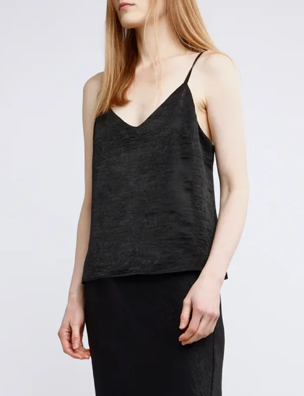  Bid Farewell To The Old SeasonMolly Camisole, Black Cupro