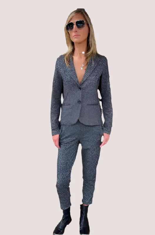  Women's Luxury GarmentsSuit Pants - Black Multi