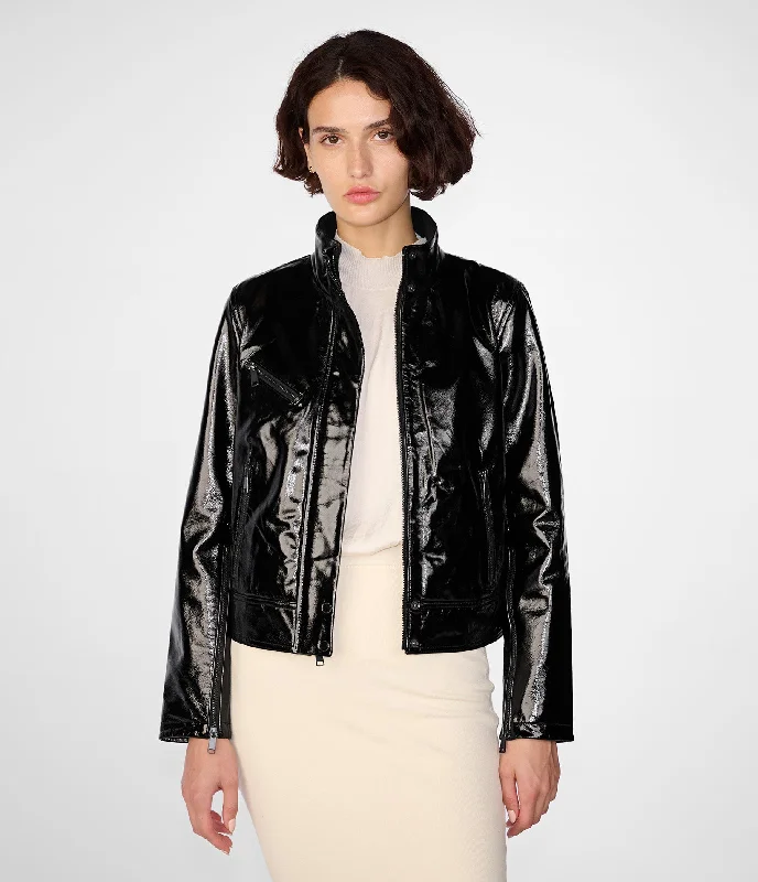  Chic And TrendySelena Shine Stand Collar Jacket