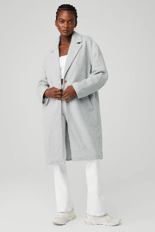  Women's Vacation AttireVIP Blazer Trench - Athletic Heather Grey