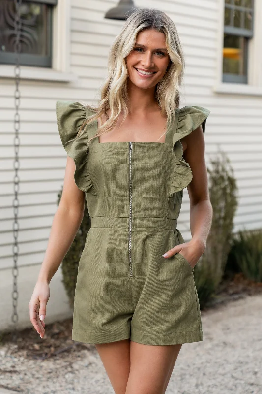  Fashion-Forward OffersMontgomery Denim Romper | Olive