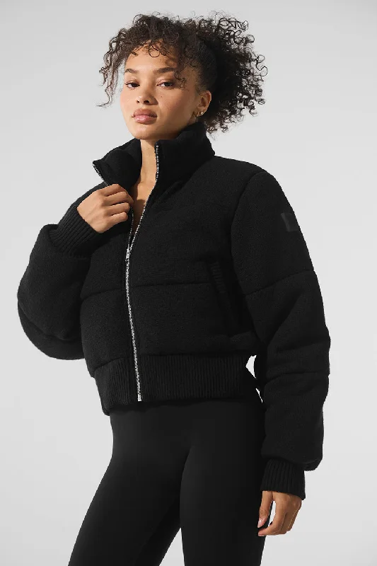  Timeless Women's OutfitDarling Sweater Puffer - Black