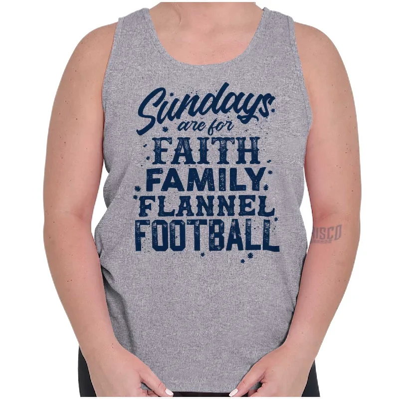  Hot SaleFaith Family Football Tank Top