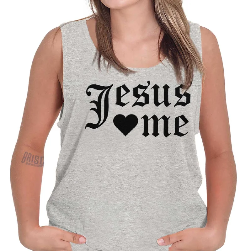  Women's Casual Clothing For LoungingJesus Hearts Me Tank Top