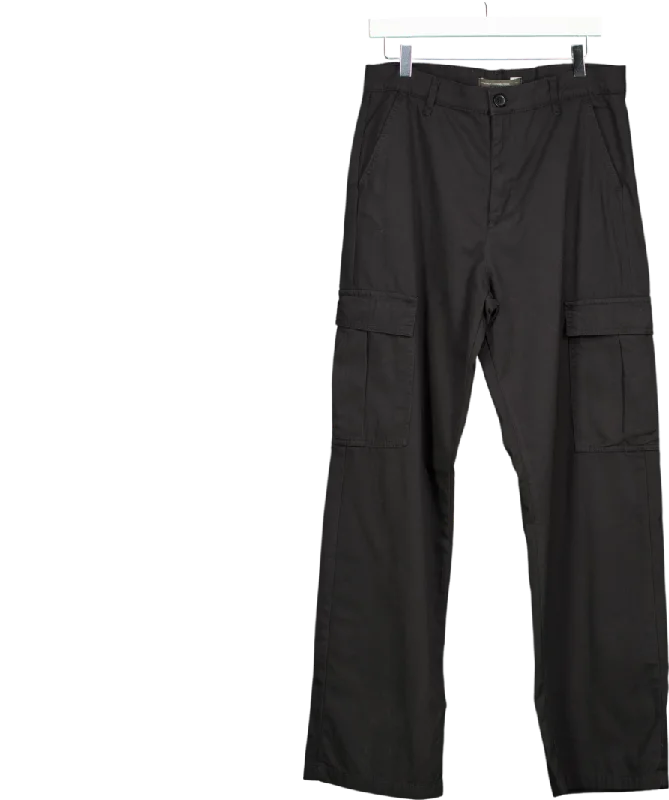  Women's Comfortable Clothes For WeekendsFrench Connection Black Wide Leg Cargo Trousers UK 14