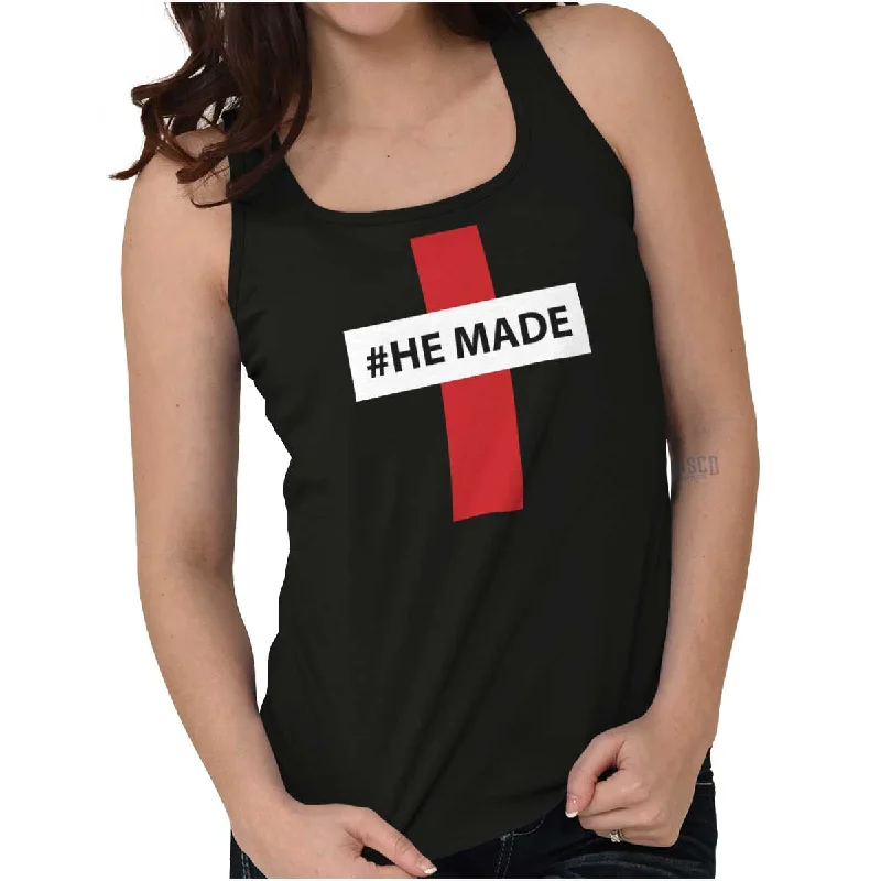  Style Without LimitsHashtag Religious Racerback