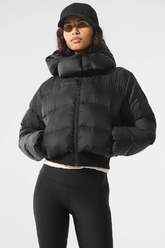  Unleash Your StyleFoxy Puffer Jacket - Black